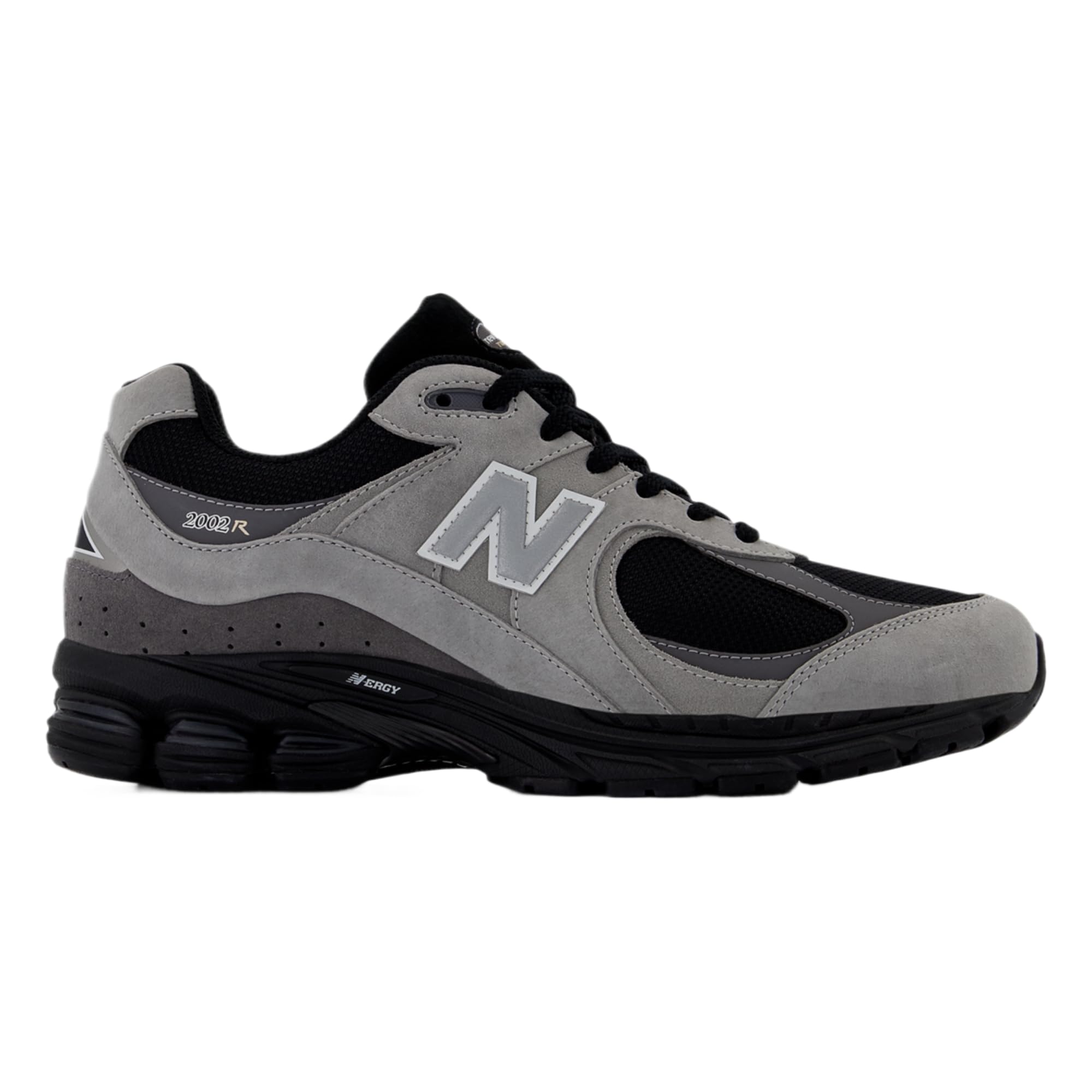 Amazon | New Balance 2002R シューズ - ブラック/シルバーメタリック